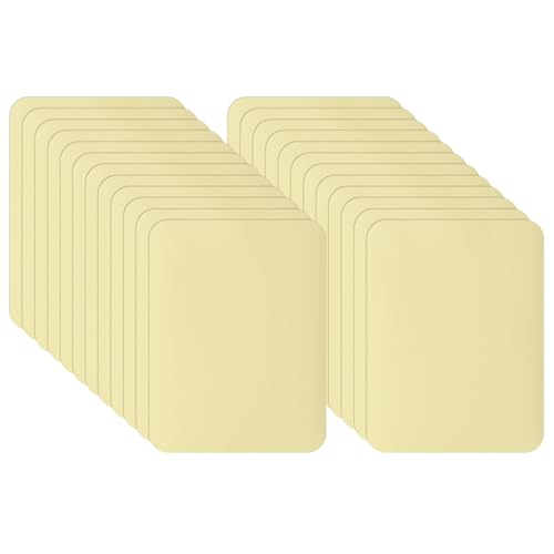 PATIKIL Selbstklebende Reparaturflicken 5 x 3,7 Zoll, 24er Pack Twill-Stoff Reparatur-Denim-Flicken Wasserdichter Leichter Sofa-Flicken für Couch-Kleidung-Jacke-Zelt-Tasche-Jeans, Beige von PATIKIL