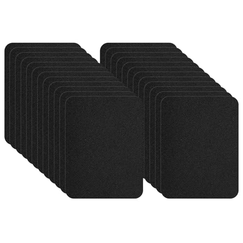 PATIKIL Selbstklebende Reparaturflicken 5 x 3,7 Zoll, 24er Pack Twill-Stoff Reparatur-Denim-Flicken Wasserdichter Leichter Sofa-Flicken für Couch-Kleidung-Jacke-Zelt-Tasche-Jeans, Schwarz PATIKIL Selbstklebende Reparaturflicken 5 x 3,7 Zoll, 24er Pack Twill-Stoff Reparatur-Denim-Flicken Wasserdichter Leichter Sofa-Flicken für Couch-Kleidung-Jacke-Zelt-Tasche-Jeans, Schwarz von PATIKIL