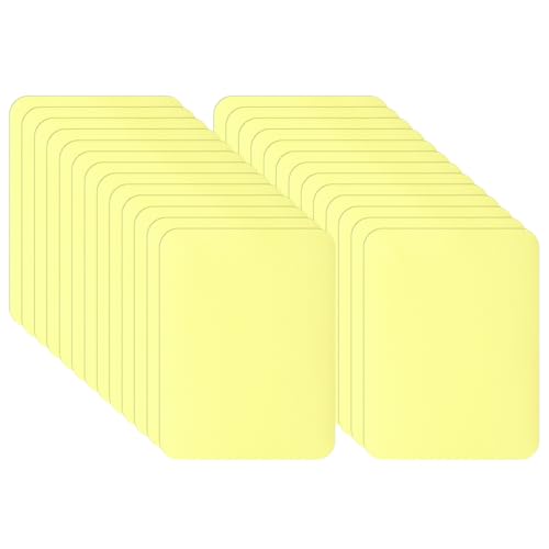 PATIKIL Selbstklebende Reparaturflicken 5 x 3,7 Zoll, 26er-Pack Twill-Stoffreparatur-Denim-Flicken Wasserdichter Leichter Sofaflicken für Couch-Kleidung-Jacke-Zelt-Tasche-Jeans, Hellgelb von PATIKIL