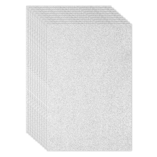 PATIKIL Silberfarbene glänzende EVA-Glitzer-Schaumstoffplatte 11 x 8 Zoll 2 mm dick Glitzer-EVA-Filz für Bastelprojekte DIY, 10 Stück PATIKIL Silberfarbene glänzende EVA-Glitzer-Schaumstoffplatte 11 x 8 Zoll 2 mm dick Glitzer-EVA-Filz für Bastelprojekte DIY, 10 Stück von PATIKIL
