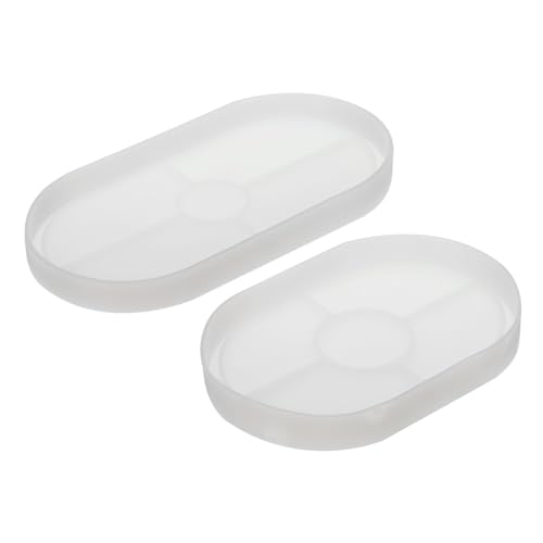 PATIKIL Silikon-Untersetzerform, 2er-Pack ovale DIY-Schalenform für Schmuck, Aufbewahrungsplatte für Büro- und Wohnkultur PATIKIL Silikon-Untersetzerform, 2er-Pack ovale DIY-Schalenform für Schmuck, Aufbewahrungsplatte für Büro- und Wohnkultur von PATIKIL