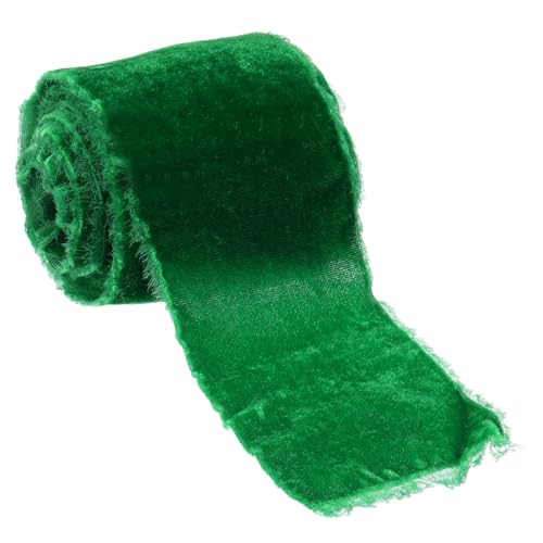 PATIKIL Smaragdgrünes Samtband, 7,5 cm x 2,7 m Fransiges Band zum Verpacken von Geschenken Stoff für Kränze Blumensträuße Schleifen Hochzeitsdekoration PATIKIL Smaragdgrünes Samtband, 7,5 cm x 2,7 m Fransiges Band zum Verpacken von Geschenken Stoff für Kränze Blumensträuße Schleifen Hochzeitsdekoration von PATIKIL