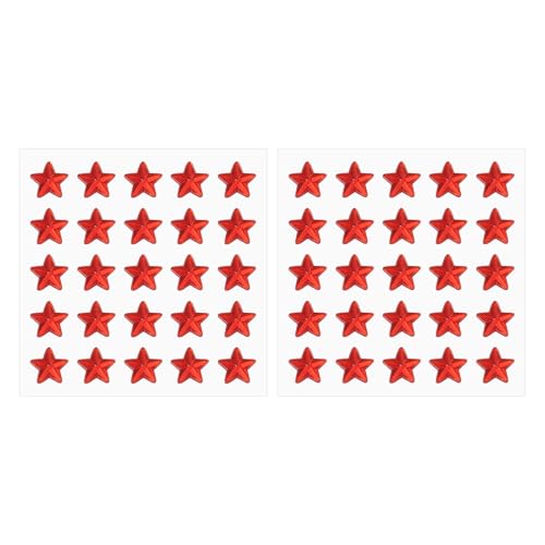 PATIKIL Star Gem Stickers 10mm, 2 Sheet Selbstklebende Acryl Stern Strass Juwel Aufkleber Kristall Verzierung Blatt für Basteln Nagel Dekor Make-up DIY, Rot PATIKIL Star Gem Stickers 10mm, 2 Sheet Selbstklebende Acryl Stern Strass Juwel Aufkleber Kristall Verzierung Blatt für Basteln Nagel Dekor Make-up DIY, Rot von PATIKIL