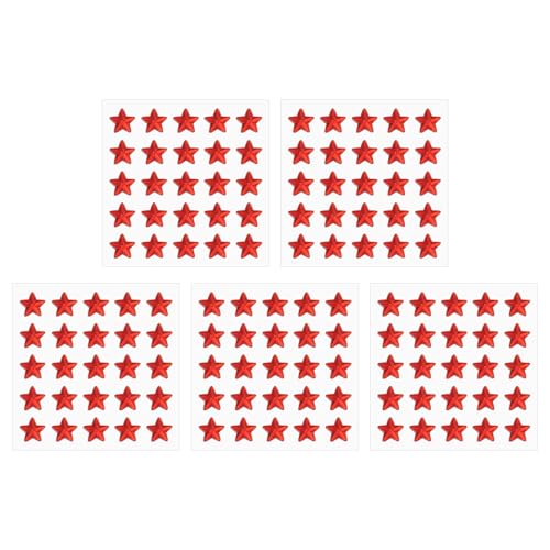 PATIKIL Star Gem Stickers 10mm, 5 Sheet Selbstklebende Acryl Stern Strass Juwel Aufkleber Kristall Verzierung Blatt für Basteln Nagel Dekor Make-up DIY, Rot PATIKIL Star Gem Stickers 10mm, 5 Sheet Selbstklebende Acryl Stern Strass Juwel Aufkleber Kristall Verzierung Blatt für Basteln Nagel Dekor Make-up DIY, Rot von PATIKIL
