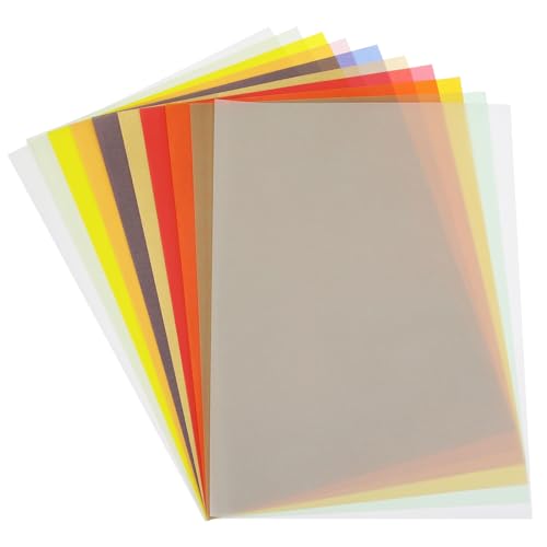 PATIKIL Transparentpapier, 20 Blatt A4 Durchsichtiges Zeichenpapierblock 8" x 12" 100 g/m² zum Zeichnen, Skizzieren, Malen mit Tinte, Bleistift, Marker, 10 Farben PATIKIL Transparentpapier, 20 Blatt A4 Durchsichtiges Zeichenpapierblock 8" x 12" 100 g/m² zum Zeichnen, Skizzieren, Malen mit Tinte, Bleistift, Marker, 10 Farben von PATIKIL