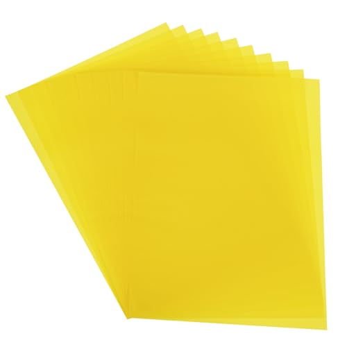 PATIKIL Transparentpapier, 30 Blatt A4 Durchsichtiges Zeichenpapierblock 21 x 29,7 cm 100 g/m² zum Zeichnen, Skizzieren, Malen mit Tinte, Bleistift, Marker, Gelb von PATIKIL