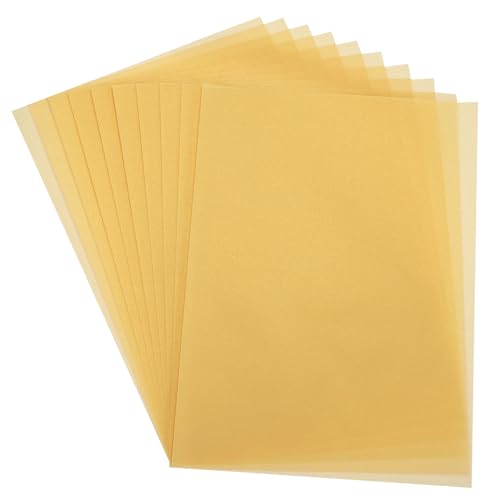 PATIKIL Transparentpapier, 30 Blatt A4 Durchsichtiges Zeichenpapierblock 21 x 29,7 cm 100 g/m² zum Zeichnen, Skizzieren, Malen mit Tinte, Bleistift, Marker, Gold von PATIKIL