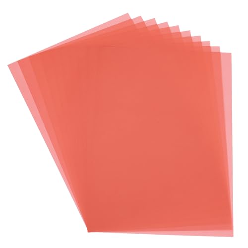 PATIKIL Transparentpapier, 30 Blatt A4 Durchsichtiges Zeichenpapierblock 21 x 29,7 cm 100 g/m² zum Zeichnen, Skizzieren, Malen mit Tinte, Bleistift, Marker, Rot von PATIKIL