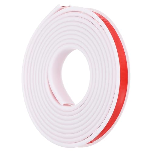 PATIKIL U-Form Selbstklebend Möbel Kantenband, TPE Kantenschutz Selbstklebend Flexible Kantenumleimer für Schrankkanten, Abschlussleiste, Arbeitsplatten(Weiß, 300cm x 16mm) von PATIKIL