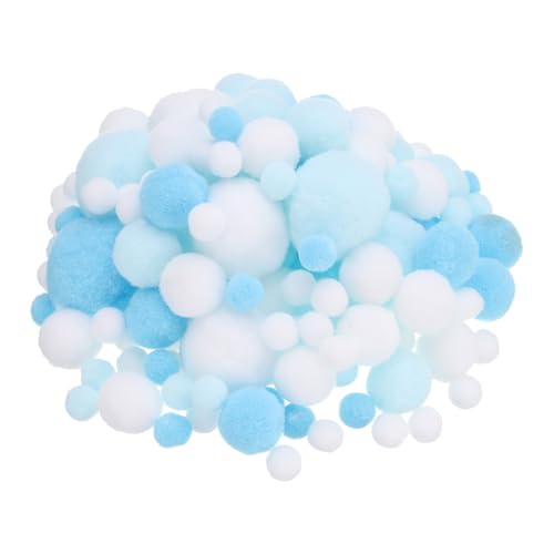 PATIKIL Verschiedene Größen Pompons für Bastelarbeiten, 130 Stück flauschige Pastell-Pompon-Kugeln für Kunstbedarf, DIY-Kreativmaterial, Handwerksdekorationen, Blau, Weiß PATIKIL Verschiedene Größen Pompons für Bastelarbeiten, 130 Stück flauschige Pastell-Pompon-Kugeln für Kunstbedarf, DIY-Kreativmaterial, Handwerksdekorationen, Blau, Weiß von PATIKIL