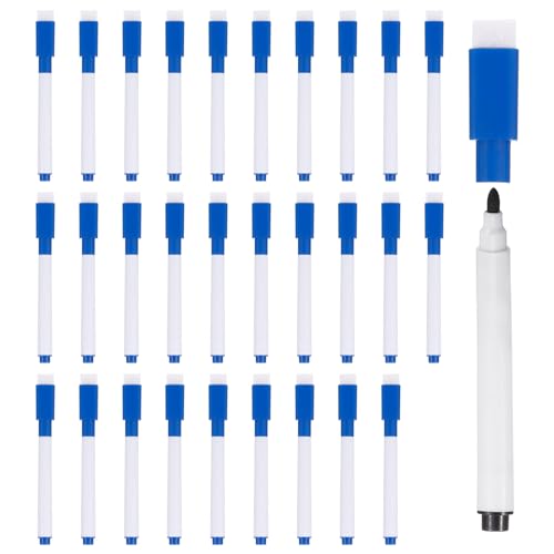 PATIKIL Whiteboard Marker Stifte, 100er Packung, blaue Tinte, feine Spitze, mit Radierkappe für Büro, Zuhause, Klassenzimmer, weißer Stiftstiel PATIKIL Whiteboard Marker Stifte, 100er Packung, blaue Tinte, feine Spitze, mit Radierkappe für Büro, Zuhause, Klassenzimmer, weißer Stiftstiel von PATIKIL