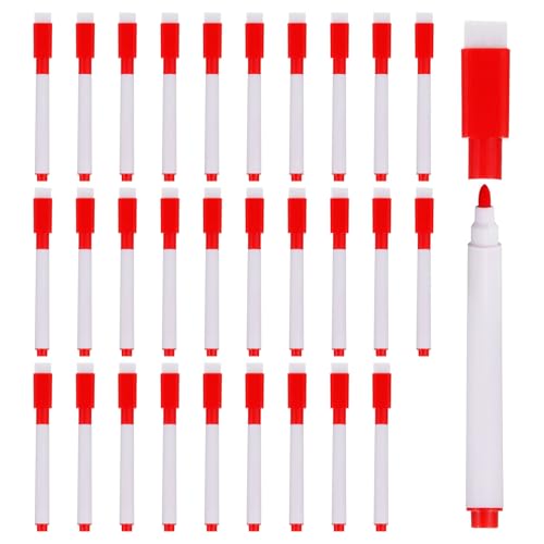PATIKIL Whiteboard Marker Stifte, 60er Packung, rote Tinte, feine Spitze, mit Radierkappe für Büro, Zuhause, Klassenzimmer, weißer Stift PATIKIL Whiteboard Marker Stifte, 60er Packung, rote Tinte, feine Spitze, mit Radierkappe für Büro, Zuhause, Klassenzimmer, weißer Stift von PATIKIL