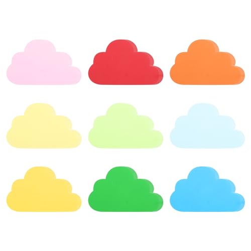 PATIKIL Wolkenausschnitte, 72er Pack Papierschablonen, Bunte Wolkenausschnitte für Klassenzimmerdekoration DIY Bastelprojekt von PATIKIL