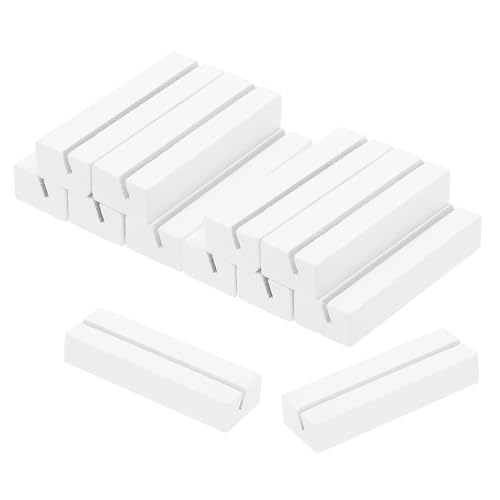 PATIKIL Wooden Place Card Holder, 12 Stück Tischnummernhalter Namenskartenständer für Foto Menü Anzeige Hochzeit Zeremonie Geburtstagsfeier Dekorationen, Weiß PATIKIL Wooden Place Card Holder, 12 Stück Tischnummernhalter Namenskartenständer für Foto Menü Anzeige Hochzeit Zeremonie Geburtstagsfeier Dekorationen, Weiß von PATIKIL