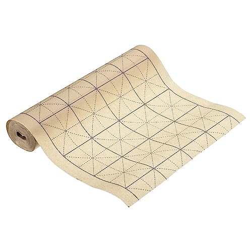 PATIKIL Xuan-Papier Rolle Reis-Papier mit 'MI' Raster Chinesische Kalligraphie Übungspapier für Kalligraphie-Übungen Halbrohe Reife Xuan 164ft x 14" Gelb PATIKIL Xuan-Papier Rolle Reis-Papier mit 'MI' Raster Chinesische Kalligraphie Übungspapier für Kalligraphie-Übungen Halbrohe Reife Xuan 164ft x 14" Gelb von PATIKIL