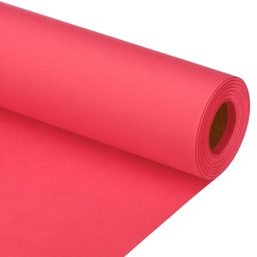 PATIKIL Zeichenpapierrolle 30cm x 15m Zeichenpapier 80 g/m² Papierrolle Kraftpapier Malpapier Skizzenpapier Bastelpapier für Staffelei Malen Handwerk Geschenkverpackung Rot von PATIKIL