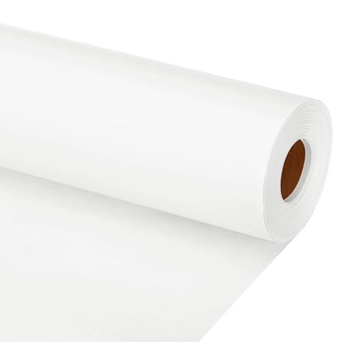 PATIKIL Zeichenpapierrolle 38cm x 30m Zeichenpapier 80 g/m² Papierrolle Kraftpapier Malpapier Skizzenpapier Bastelpapier für Staffelei Malen Handwerk Geschenkverpackung Weiß von PATIKIL
