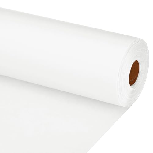 PATIKIL Zeichenpapierrolle 90cm x 30m Zeichenpapier 70 g/m² Papierrolle Kraftpapier Malpapier Skizzenpapier Bastelpapier für Staffelei Malen Handwerk Geschenkverpackung Weiß von PATIKIL