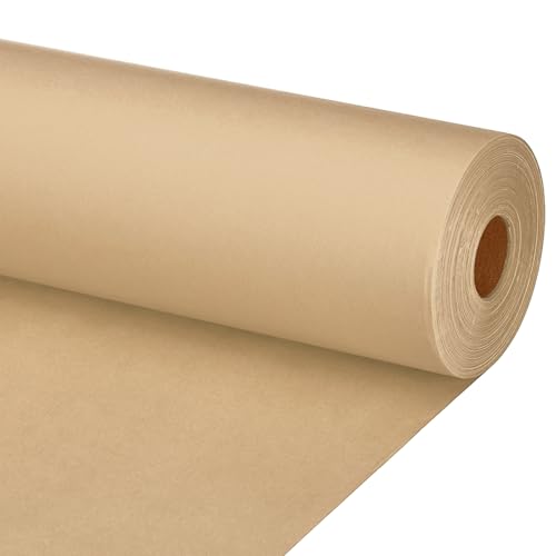 PATIKIL Zeichenpapierrolle 90cm x 40m Zeichenpapier 70 g/m² Papierrolle Kraftpapier Malpapier Skizzenpapier Bastelpapier für Staffelei Malen Handwerk Geschenkverpackung Braun von PATIKIL