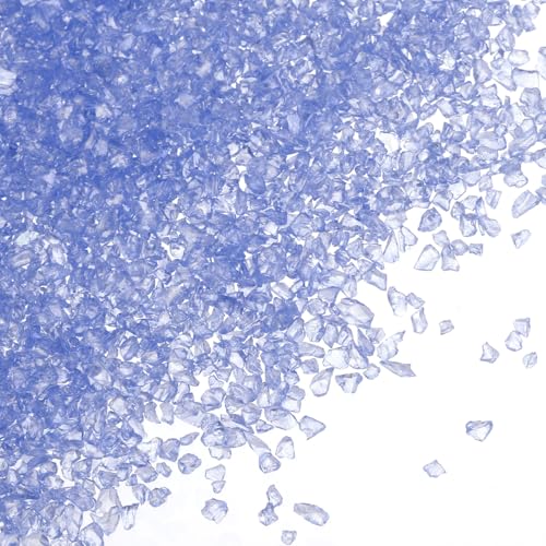 PATIKIL Zerquetschtes Glas Glitzert, 2-3 mm Bunte Unregelmäßige Glasstücke Chunky Glas Glitzert Steine für Nagelkunst DIY Handwerk Schmuck, Lila von PATIKIL
