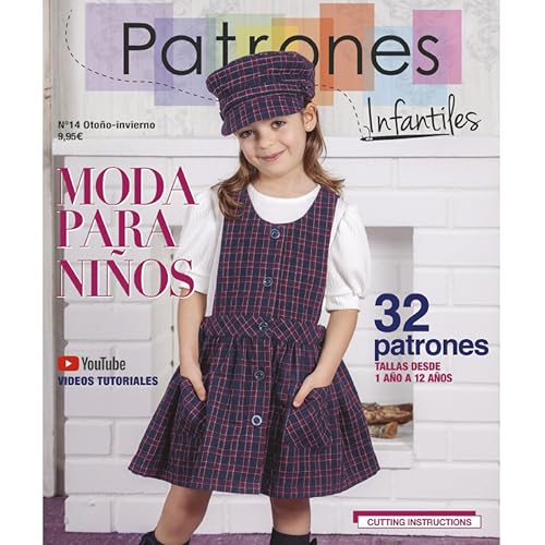 PATRONESMUJER - Schnittmuster Nr. 14 für Kinder, Herbst/Winter, 32 Muster, Mädchen, Jungen, mit Schritt-für-Schritt-Video PATRONESMUJER - Schnittmuster Nr. 14 für Kinder, Herbst/Winter, 32 Muster, Mädchen, Jungen, mit Schritt-für-Schritt-Video von PATRONESMUJER