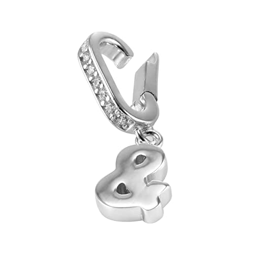 Anhänger CHARMS BUCHSTABEN für Armband Bettelarmband für Damen Tricolor Gold Silber Roségold inkl. Geschenkverpackung (&) von PAVELS