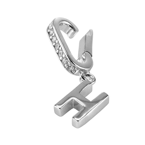 Anhänger CHARMS BUCHSTABEN für Armband Bettelarmband für Damen Tricolor Gold Silber Roségold inkl. Geschenkverpackung (H) von PAVELS