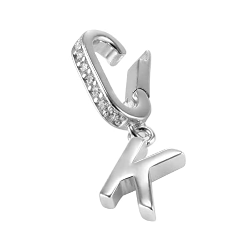 Anhänger CHARMS BUCHSTABEN für Armband Bettelarmband für Damen Tricolor Gold Silber Roségold inkl. Geschenkverpackung (K) von PAVELS