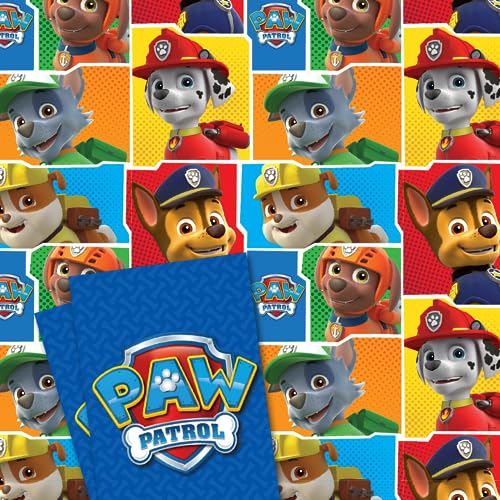 Offizielles Paw Patrol 2 Blatt und 2 Tag Geschenkpapier Pack von PAW PATROL