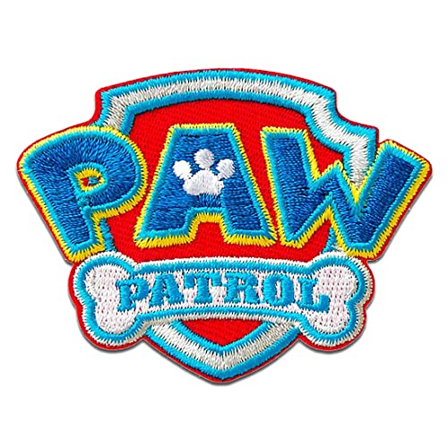 Paw Patrol © Logo - Aufnäher, Bügelbild, Aufbügler, Applikationen, Patches, Flicken, zum aufbügeln, Größe: 4,7 x 6,4 cm von PAW PATROL