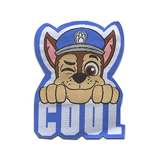 Paw Patrol Chase Cool - Aufnäher, Bügelbild, Aufbügler, Applikationen, Patches, Flicken, zum aufbügeln, Größe: 6,7 x 5,2 cm Paw Patrol Chase Cool - Aufnäher, Bügelbild, Aufbügler, Applikationen, Patches, Flicken, zum aufbügeln, Größe: 6,7 x 5,2 cm von PAW PATROL