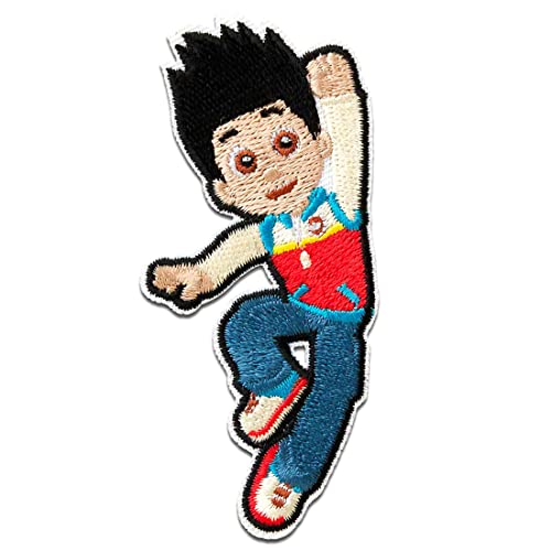 Paw Patrol Ryder - Aufnäher, Bügelbild, Aufbügler, Applikationen, Patches, Flicken, zum aufbügeln, Größe: 7,8 x 3,5 cm Paw Patrol Ryder - Aufnäher, Bügelbild, Aufbügler, Applikationen, Patches, Flicken, zum aufbügeln, Größe: 7,8 x 3,5 cm von PAW PATROL