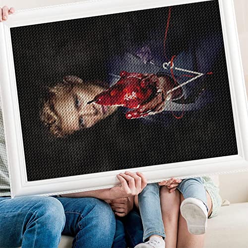 PAWCA 5d Diamond Painting Kit für Erwachsene und Kinder, The Vampire Diaries Classic Movie, DIY Volldiamant Strass Stickerei Kreuzstich Dekoration Kunsthandwerk（Runder Diamant50x60cm） von PAWCA