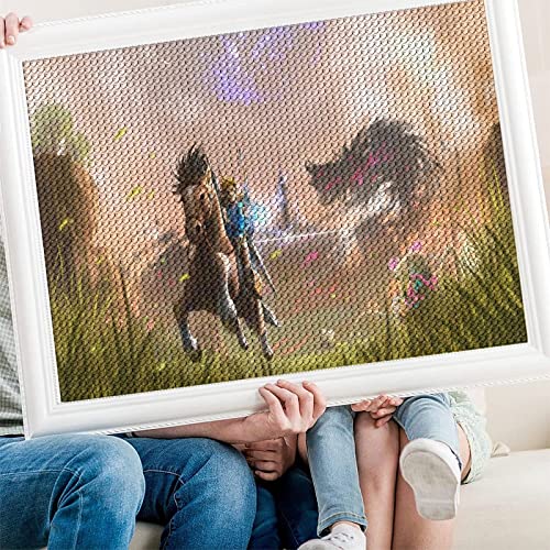 PAWCA DIY 5D Diamond Painting Kits for Adults Kids, The Legend of Zelda art,Full Drill Diamond Embroidery Kits Cross Stitch Crystal Rhinestone Pictures Arts Craft Home Wall Decoration（30x40cm） von PAWCA