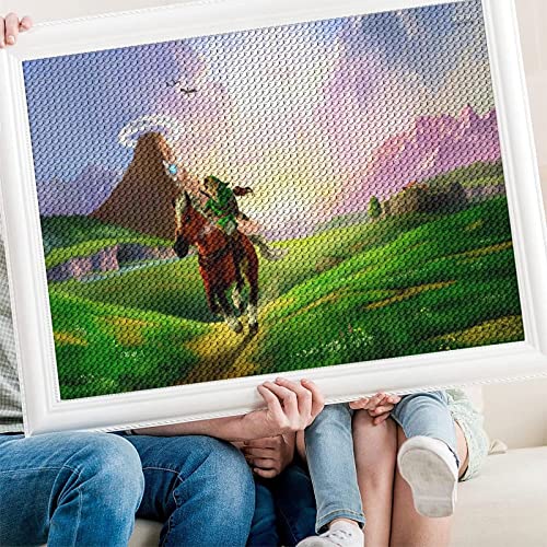 PAWCA DIY 5D Diamond Painting Kits for Adults Kids, The Legend of Zelda art,Full Drill Diamond Embroidery Kits Cross Stitch Crystal Rhinestone Pictures Arts Craft Home Wall Decoration（40x50cm） von PAWCA