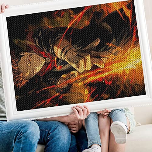 PAWCA Jujutsu Kaisen 5D Diamond Painting Kits für Erwachsene Anime, Broderie Cross Stitch Crafts Canvas Supply für Home Wall Decor（Runder Diamant50x60cm） von PAWCA