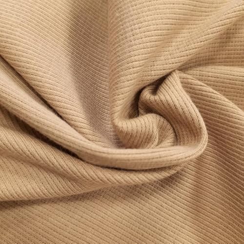 PAWOTEX Bündchenstoff schlauchware 100x50cm 280g Bündchenstoff meterware Strickbündchen Rippbündchen für Sweatshirts, Mützen, Schals und Kleidung Farbe: Blau von PAWOTEX FABRYKA DZIANIN