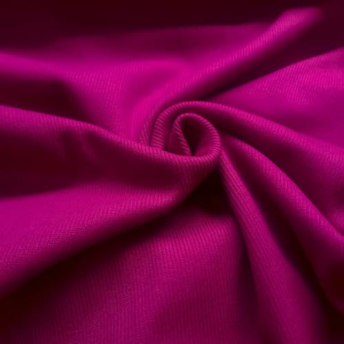 PAWOTEX Bündchenstoff schlauchware 100x50cm 280g Bündchenstoff meterware Strickbündchen Rippbündchen für Sweatshirts, Mützen, Schals und Kleidung Farbe: Fuchsie PAWOTEX Bündchenstoff schlauchware 100x50cm 280g Bündchenstoff meterware Strickbündchen Rippbündchen für Sweatshirts, Mützen, Schals und Kleidung Farbe: Fuchsie von PAWOTEX FABRYKA DZIANIN