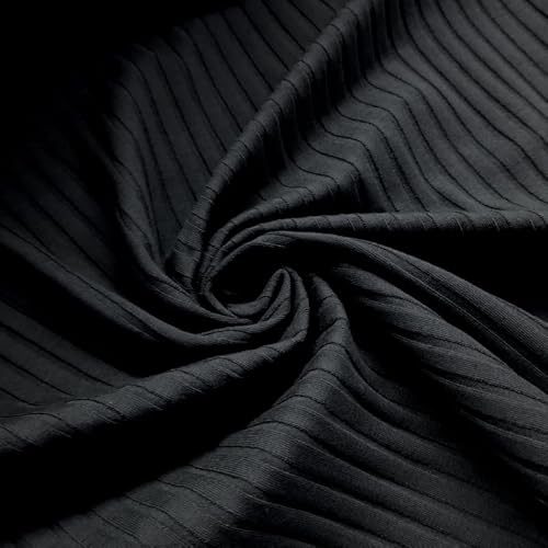 PAWOTEX Ripp jersey Rib Jersey Bedruckt Ribstrick Elastische Ökotex 100% baumwollstoff Gerippter Jerseystoff Rippjersey Stoff Meterware für Bekleidung Kinder, Mädchen, Jungen oder Frauen 150x50cm 180g von PAWOTEX FABRYKA DZIANIN