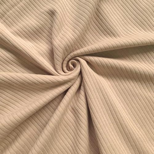 PAWOTEX Ripp jersey Rib Jersey Bedruckt Ribstrick Elastische Ökotex 100% baumwollstoff Gerippter Jerseystoff Rippjersey Stoff Meterware für Bekleidung Kinder, Mädchen, Jungen oder Frauen 150x50cm 180g von PAWOTEX FABRYKA DZIANIN