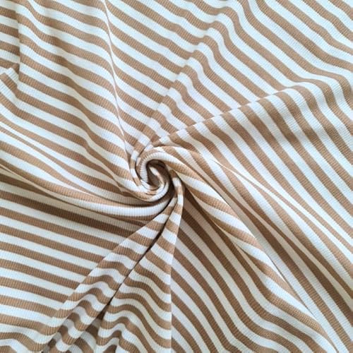 PAWOTEX Ripp jersey Rippjersey Stoff Meterware Rib Jersey Bedruckt Streifen Ribstrick Elastische Gerippter Jerseystoff Ökotex baumwollstoff für Bekleidung Kinder, Mädchen Tops Mützen Schals 100x50cm PAWOTEX Ripp jersey Rippjersey Stoff Meterware Rib Jersey Bedruckt Streifen Ribstrick Elastische Gerippter Jerseystoff Ökotex baumwollstoff für Bekleidung Kinder, Mädchen Tops Mützen Schals 100x50cm von PAWOTEX FABRYKA DZIANIN