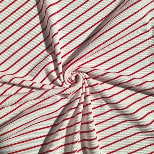 PAWOTEX Ripp jersey Rippjersey Stoff Meterware Rib Jersey Bedruckt Streifen Ribstrick Elastische Gerippter Jerseystoff Ökotex baumwollstoff für Bekleidung Kinder, Mädchen Tops Mützen Schals 100x50cm PAWOTEX Ripp jersey Rippjersey Stoff Meterware Rib Jersey Bedruckt Streifen Ribstrick Elastische Gerippter Jerseystoff Ökotex baumwollstoff für Bekleidung Kinder, Mädchen Tops Mützen Schals 100x50cm von PAWOTEX FABRYKA DZIANIN
