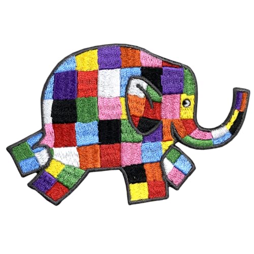 Pawprint Family Elmer Running Right Aufnäher zum Aufnähen | David McKees Elmer der Patchwork-Elefant, offizieller Merchandise-Artikel, Regenbogen Pawprint Family Elmer Running Right Aufnäher zum Aufnähen | David McKees Elmer der Patchwork-Elefant, offizieller Merchandise-Artikel, Regenbogen von PAWPRINT FAMILY