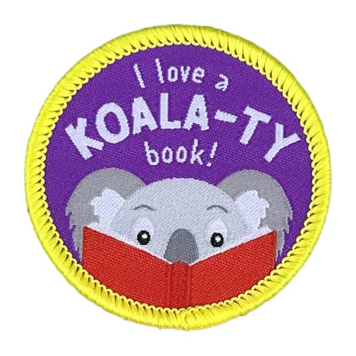 Pawprint Family I Love a Koala-Ty Book Aufnäher zum Aufnähen, offizieller Fanartikel des Weltbuchtags von PAWPRINT FAMILY