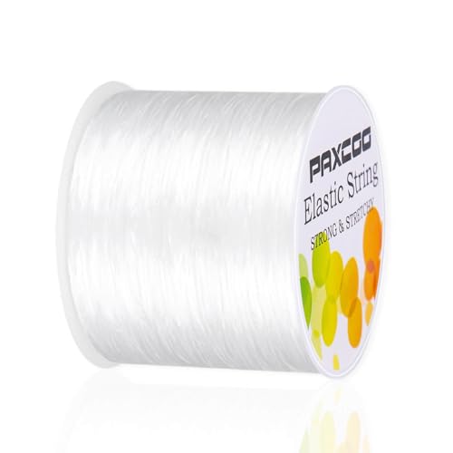 PAXCOO 1,4 mm elastische Armbandschnur, weiße Stretch-Perlenschnur für Armbandherstellung, AP0520 PAXCOO 1,4 mm elastische Armbandschnur, weiße Stretch-Perlenschnur für Armbandherstellung, AP0520 von PAXCOO