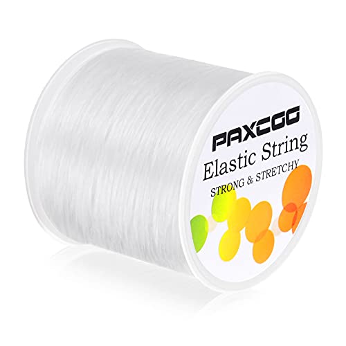 Paxcoo 1 mm elastische Armbandschnur, Stretch-Perlenschnur für Schmuckherstellung und Armbandherstellung, Weiß Paxcoo 1 mm elastische Armbandschnur, Stretch-Perlenschnur für Schmuckherstellung und Armbandherstellung, Weiß von PAXCOO