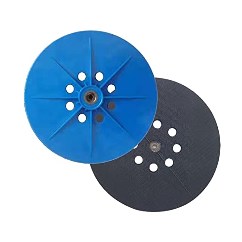 PAXTOR Schleifwerkzeuge, 215 mm, 8 Löcher, Trockenbauschleifer, Haken und Schlaufe, Backup-Pad mit ABS-Schleifscheibe mit 6 mm Gewinde, für staubfreie Schleifmaschinen von PAXTOR