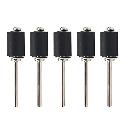 Schleifwerkzeuge 5 Stück 1/8 Zoll Schleifstange Trommeln Set Sandfutter für Dremel Bohrmaschine Rotationsschleifwerkzeuge 12,7 mm 6,35 mm 9,5 mm (Farbe: 9,5 mm) von PAXTOR