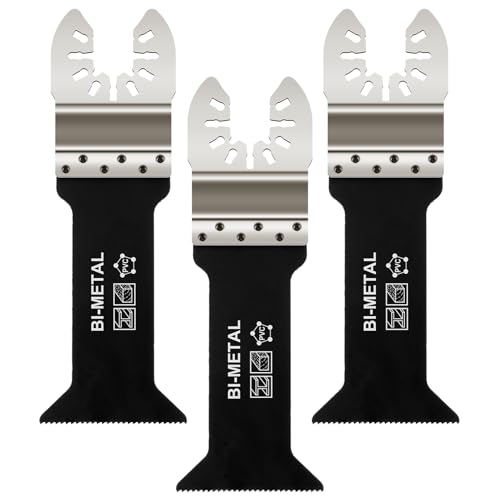 PAYA Multitool Sägeblätter Oszillierende Klingen E-cut Zubehör Premium Bi-Metall Sägeblatter für Metall, Trockenbau, Holz und Kunststoff, 3tlg HP119 von PAYA TOOLS