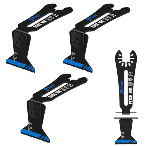 PAYA Multitool Sägeblätter Oszillierende Klingen Premium Bi-Metall Sägeblatter zum Schneiden schmaler Nähte oder Ecken, 3tlg PY128 von PAYA TOOLS